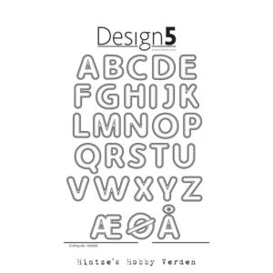 Design5 Die – Dotted Alphabet – Upper Case