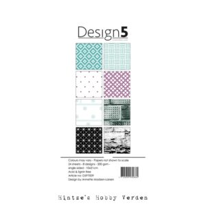 Design5 paperpad – Slimline – Meteor Rain