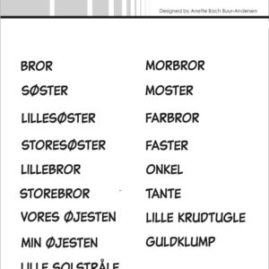 Simple And Basic Stempler – Danske tekster