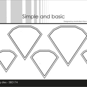 Simple And Basic Die – Outline Diamonds