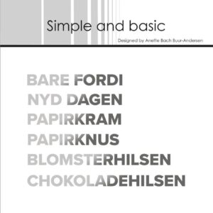 Simple And Basic Hot Foil Plate – Danske tekster