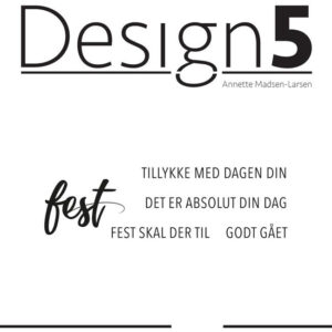Design5 Stempel – fest & tekster
