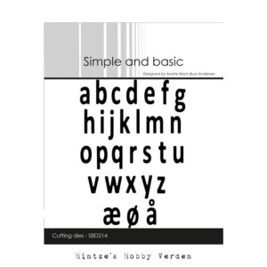 Simple and Basic Die – Mini Alphabet – Lower Case