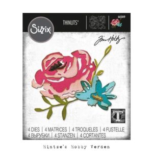 Sizzix/Tim Holtz Die – Brushstroke Flowers #4