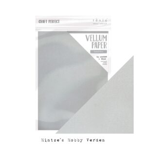 Craft Perfect Vellum Paper – Pearled Silver
