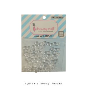 Dress My Craft Droplets Clear Water  – 6 mm