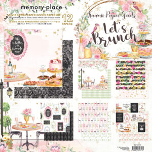 Memory Place 12×12 Inch Paper Pack – Kawaii Paper Goods Let’s Brunch