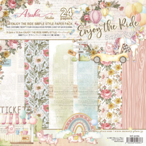 Memory Place 6×6 Inch Paper Pack – Enjoy The Ride Simple Style
