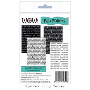 WOW! Fab Foilers – 	Sweet Sentiments