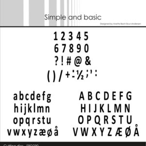 Simple And Basic Die – MINI MINI Alphabet & Numbers