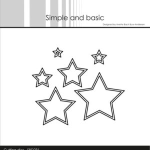 Simple And Basic Die – Outline Stars