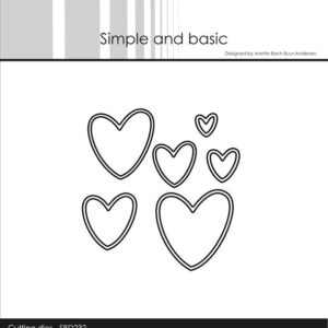 Simple And Basic Die – Outline Hearts