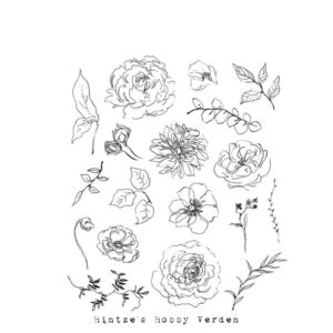 Tim Holtz Cling Stamp – Floral Elements