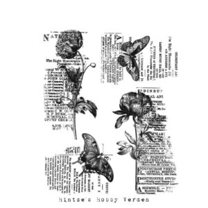 Tim Holtz Cling Stamp – Botanic Collage