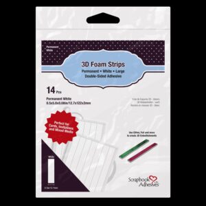 Scrapbook Adhesives 3D Foam Strips – Hvid