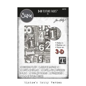 Sizzix/Tim Holtz 3D Embossingfolder – Numbered