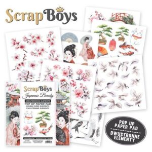 Scrapboys POP UP Paper Pad – Japanese Beauty
