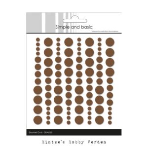 Simple and Basic Enamel Dots – Chocolate Brown