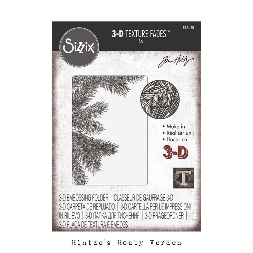 Sizzix/Tim Holtz 3D Embossingfolder – Pine Branches