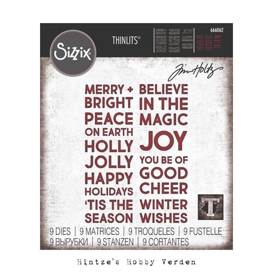 Sizzix/Tim Holtz Die – Bold Text Christmas