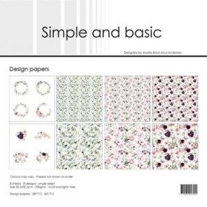 Simple and Basic Paperpad 30,5×30,5cm – Beautiful Roses