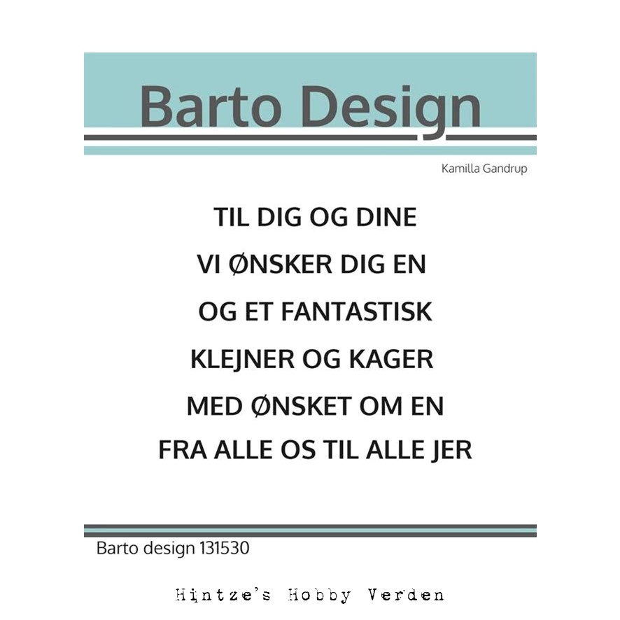 Barto Design Stempel – Juletekster