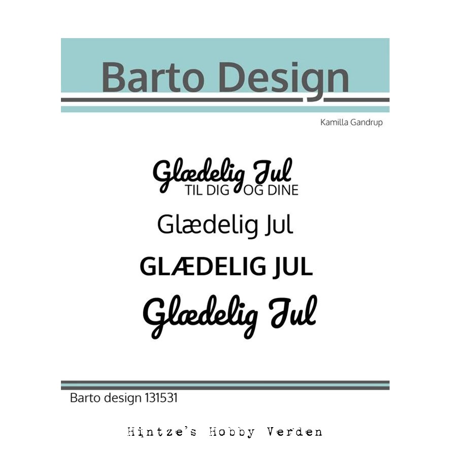 Barto Design Stempel – Glædelig Jul