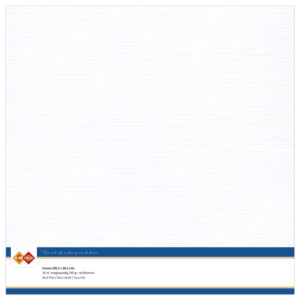 10 ark Linnen karton, 30,5 x 30,5 cm – White