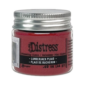 Distress Embossing Glaze – Lumberjack Plaid