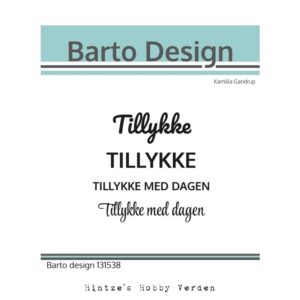 Barto Design Stempel – Tillykke