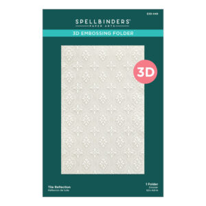 Spellbinders 3D Embossing Folder – Tile Reflection