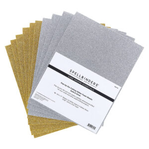 Spellbinders Glitter Foam Sheets – Gold & Silver 10 ark