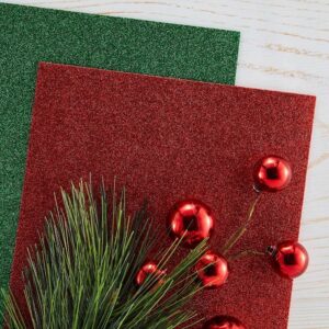 Spellbinders Glitter Foam Sheets – Red & Green 10 ark
