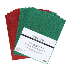 Spellbinders Glitter Foam Sheets – Red & Green 10 ark