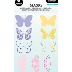 Studio Light Stencil – Fly butterfly Essentials nr.171