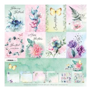 Studio Light Paperpad – 30,5×30,5 cm Blooming Butterfly