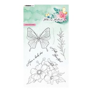 Studio Light Stempel – Anemone butterfly
