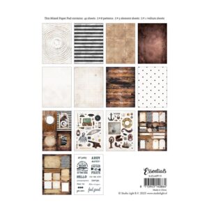 Studio Light Mixed Paperpad – Vintage Treasures Sea Essentials