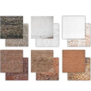 Craft Consortium paperpad 12x12inch – Brick Textures