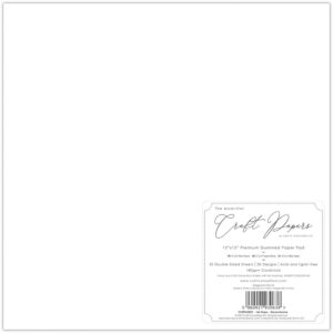 Craft Consortium paperpad 12x12inch – Ink Drops Monochrome