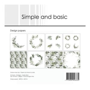 Simple and Bacis Design Papers 15x15cm – Green Softness