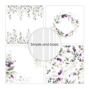 Simple and Bacis Design Papers 15x15cm – Lavender Spirit