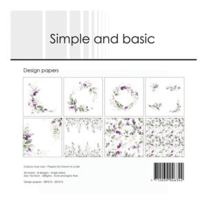 Simple and Bacis Design Papers 15x15cm – Lavender Spirit