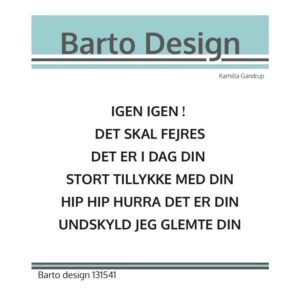 Barto Design Stempel – Igen Igen