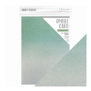 1 ark Craft Perfect Ombre Card – Opalescent Green