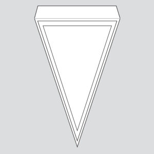 Design5 Die – Stor trekantsbanner m. flap