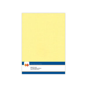 10 ark Linnen karton A4 – Yellow