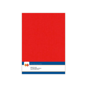 10 ark Linnen karton A4 – Red