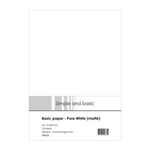 Simple and basic Basic Paper Pure White (matte) – A4