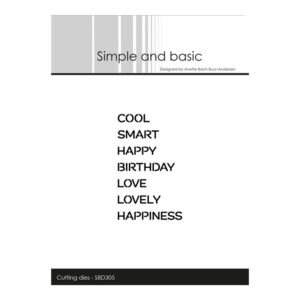 Simple and Basic Die – Cut Words – Cool